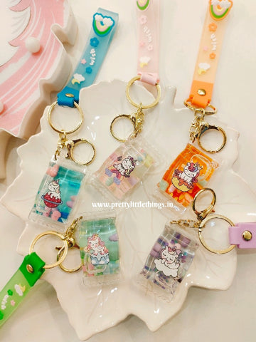 Floating Unicorn Keychain