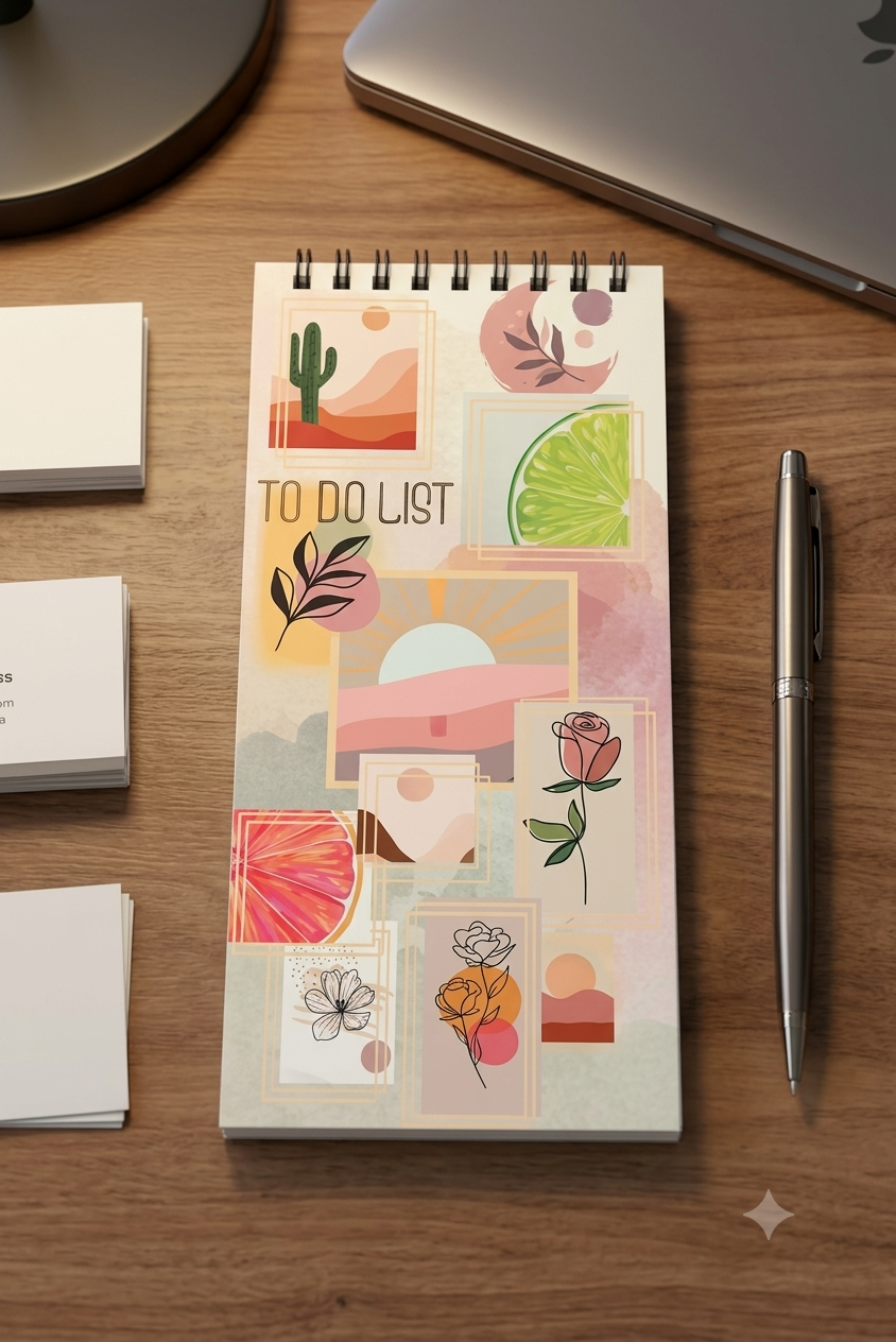 To Do List Spiral Sleek Notepads