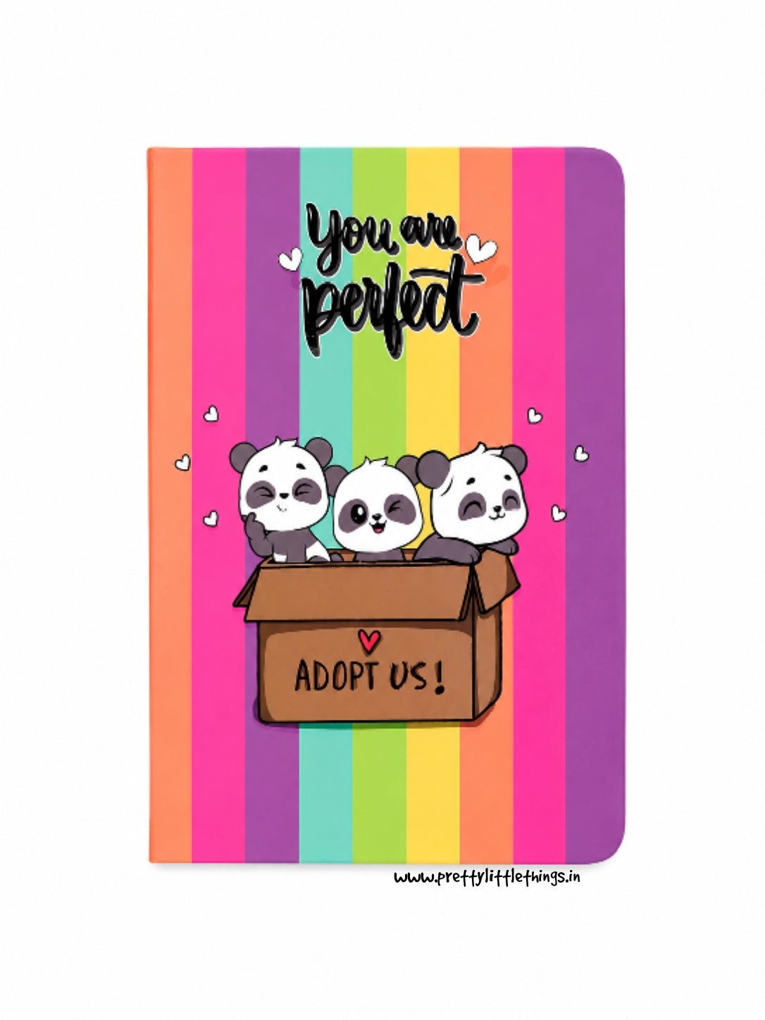 You Are Perfect, Aesthetic Personal Notebooks (A5 size, With Bookmark)