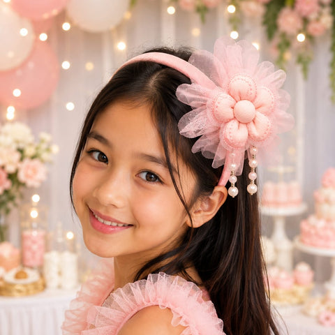Floating Flora Hairbands (Flowers with Pearl Accents)