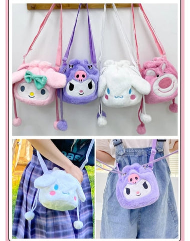 Sanrio Kawaii Plush Sling Bags