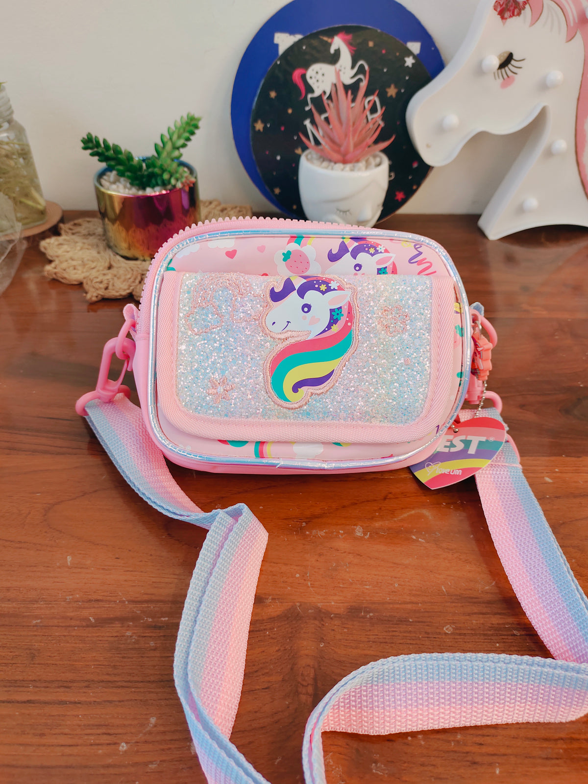 Vest Shimmer Sling Bag's - Unicorn / Kitty