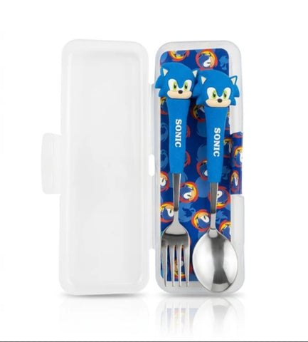 Kids Steel Spoon Form Set - Sonic Theme