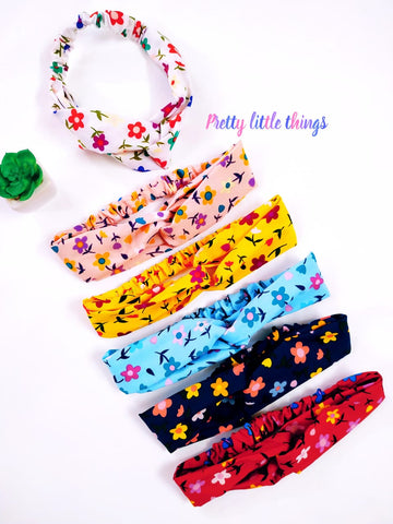 Turban Style Head Bands in Floral theme