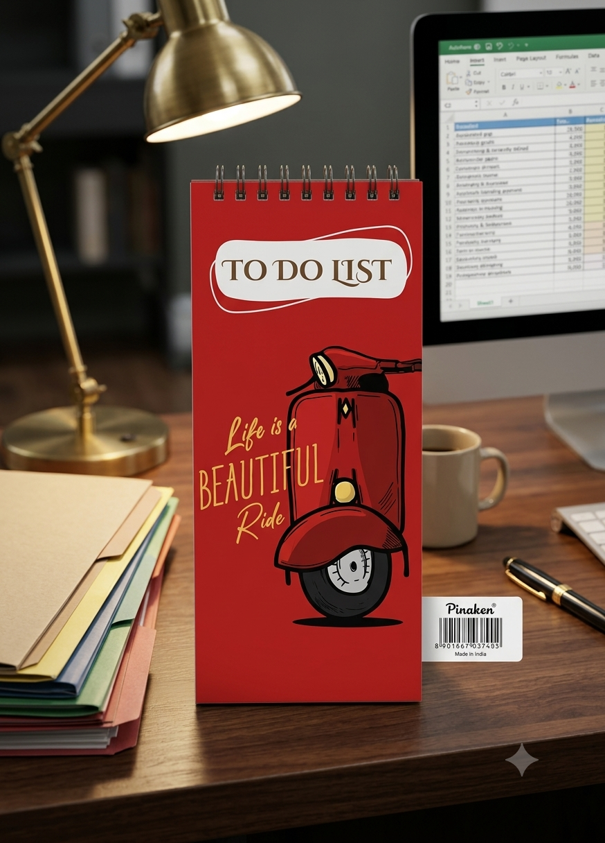 To Do List Spiral Sleek Notepads