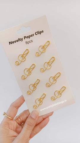 Designer Paper Clip Bookmarks Packs (8 pcs pack)
