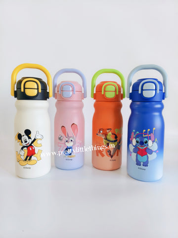Disney's Dual Sip (Straw+Pout) Dual Shade Steel Bottles - P41187