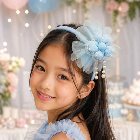Floating Flora Hairbands (Flowers with Pearl Accents)