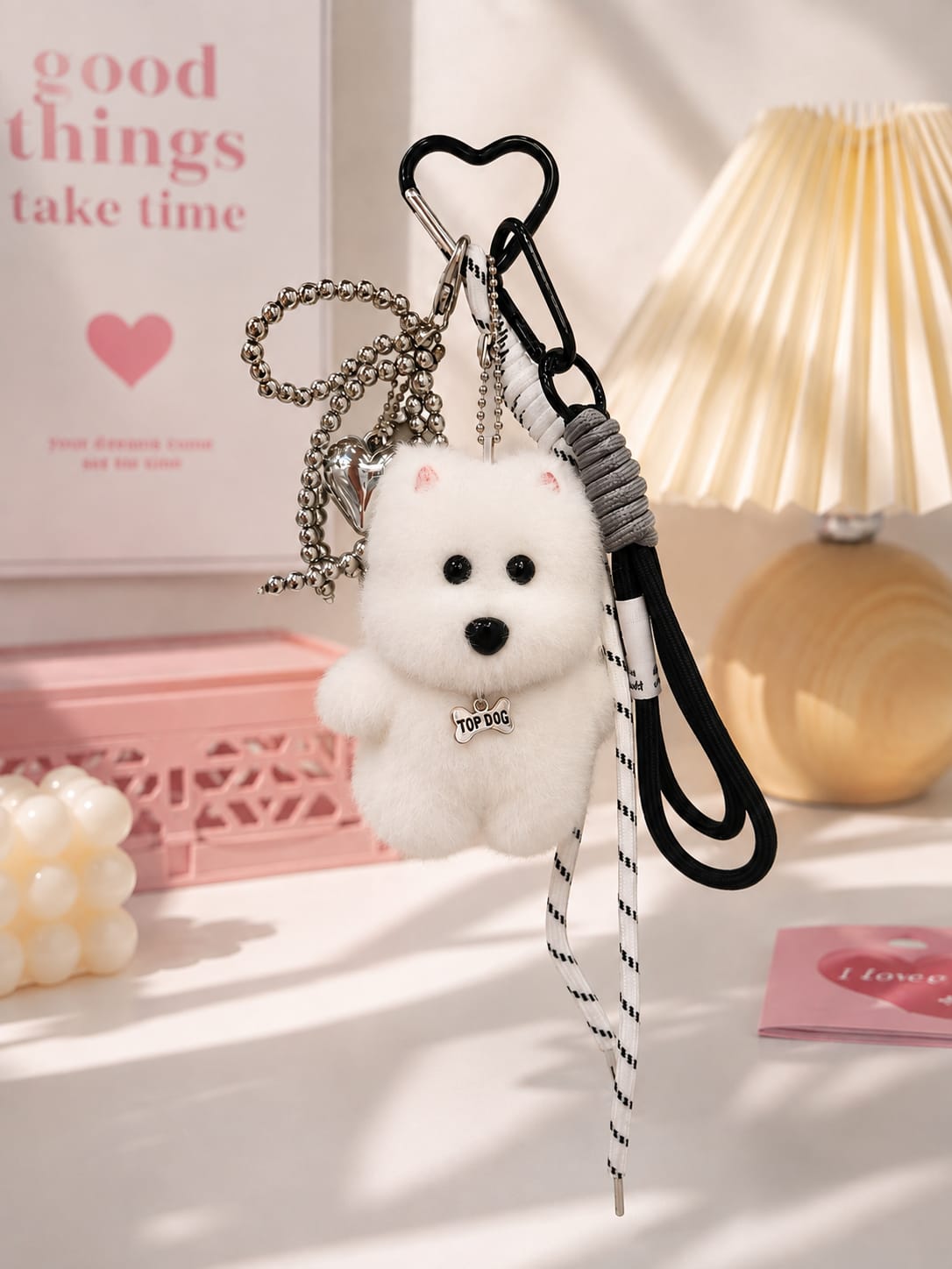 Cute Samoyed Puppy Bag Charm