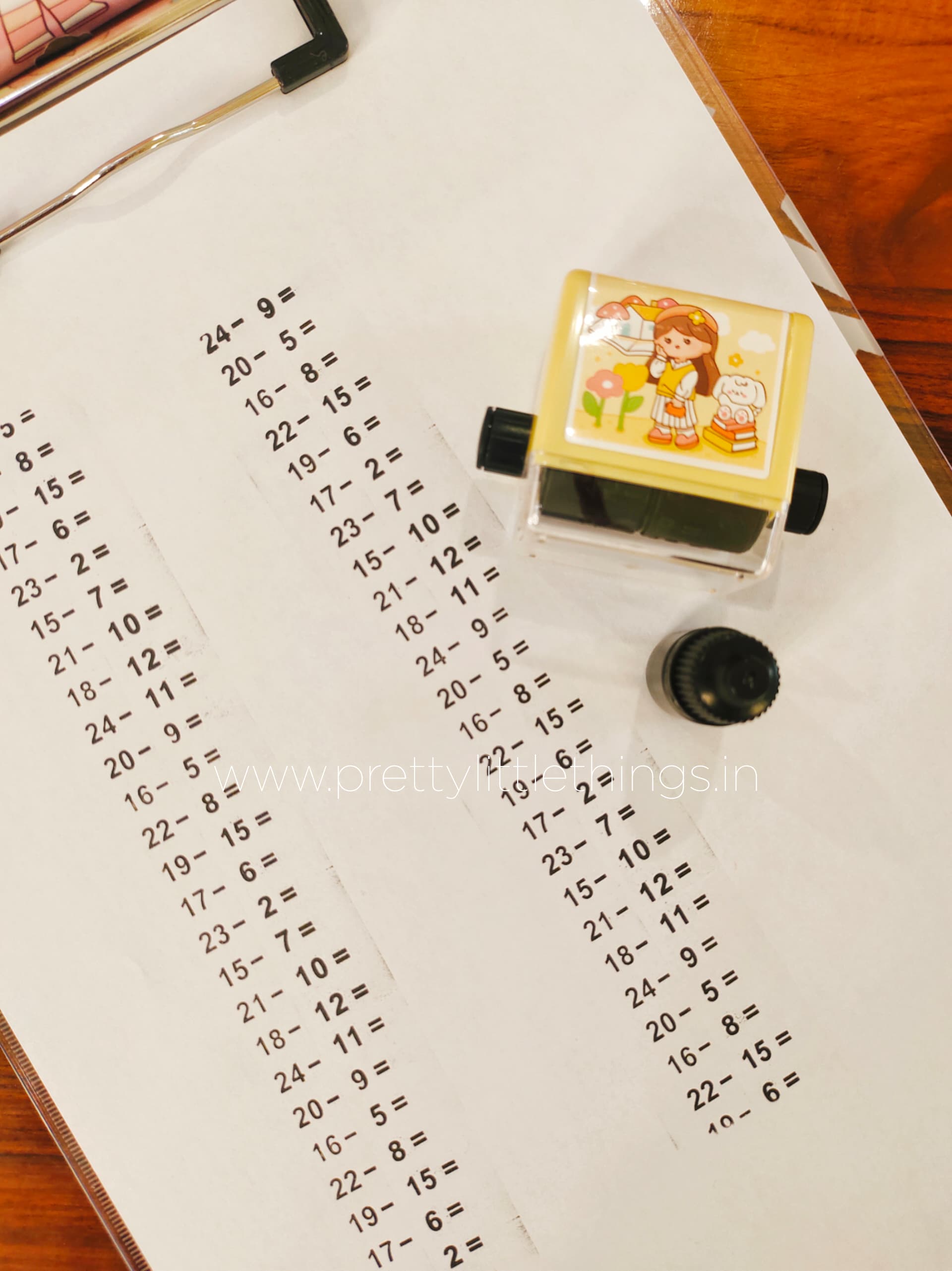 Maths Sums Roller Printer Pretty Little Things Maths sums roller printer pretty little things