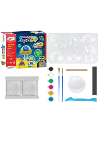 Space theme DIY Mould and Paint Fridge Magnet Kit