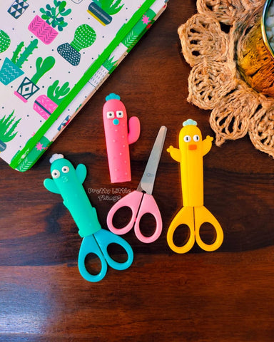 Cactus Cartoon Scissors