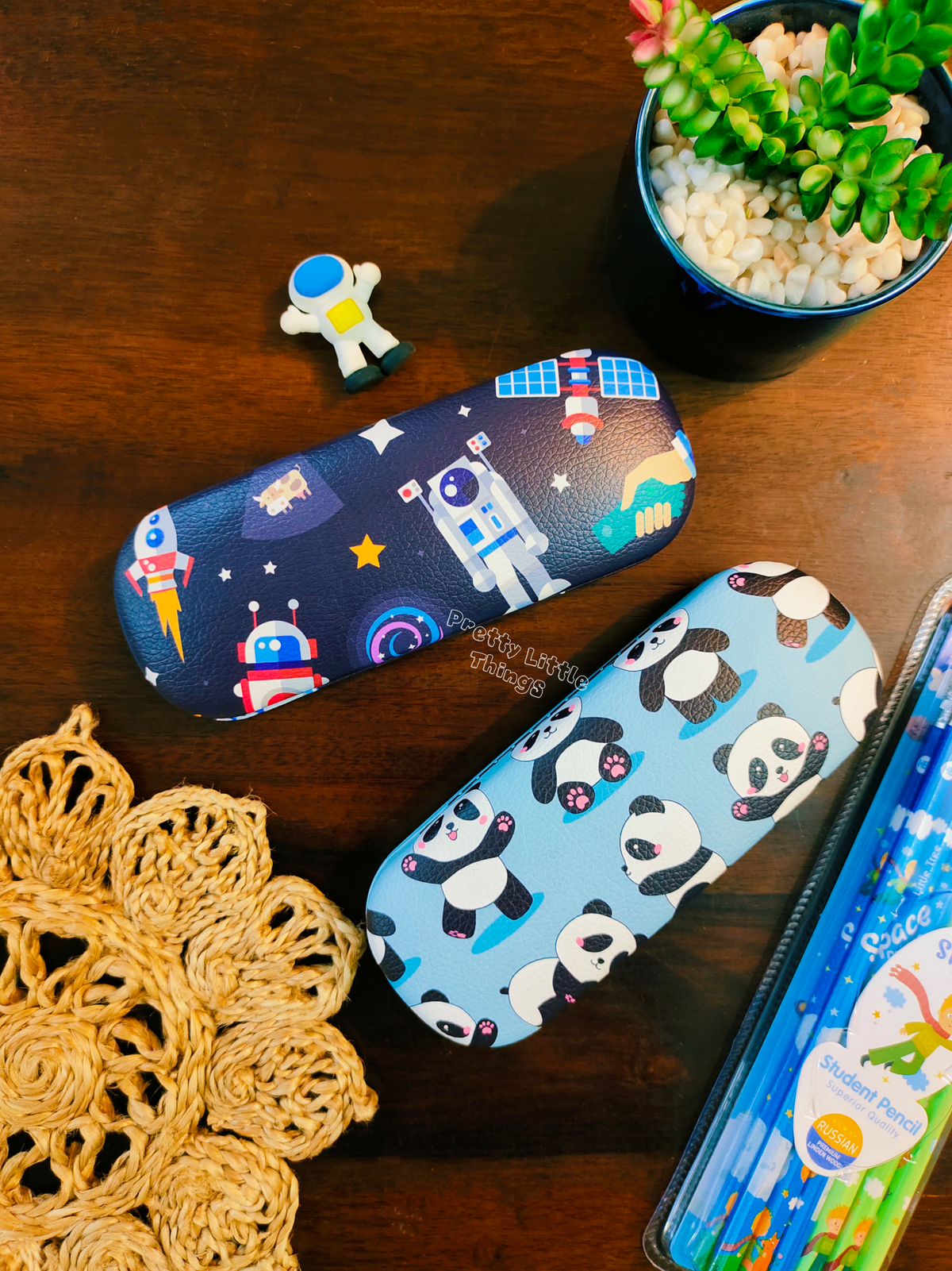 Space / Panda theme Kids Specs Cases