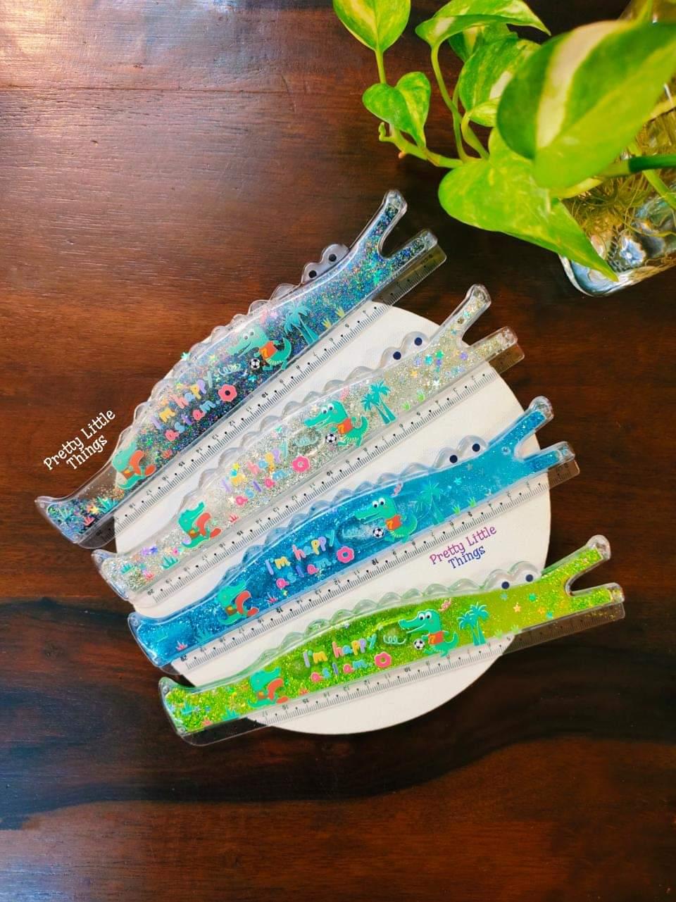 Floating Shimmer Rulers - Crocodile