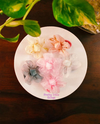 Organza Flower Hair Tie